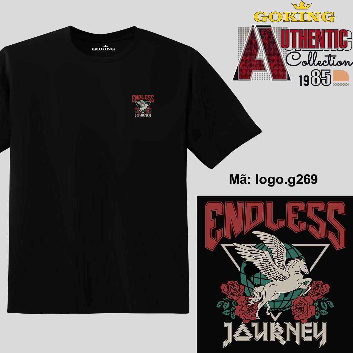 Endless Journey, mã logo.g269. Áo thun nam nữ in logo đẹp, form unisex. Áo phông GOKING hàng hiệu, quà tặng cao cấp cho gia đình, cặp đôi, lớp nhóm, doanh nghiệp