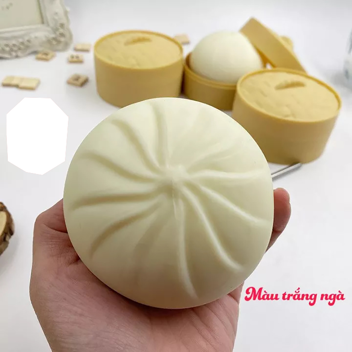 Bánh Bao Giảm Stress Căng Thẳng Squishy Mochi Bóp Tay Mềm Dẻo Silicon Cute Dễ Thương Mô Hình Có Hộp Mini Giá Siêu Rẻ