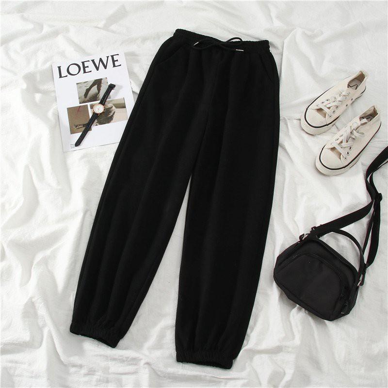 Quần jogger nam nữ ống rộng có bo simple ulzzang bigsize thời trang unisex dành cho nam nữ