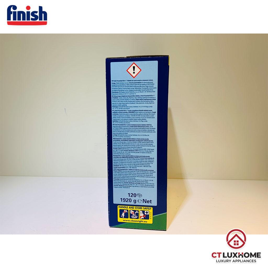 Viên rửa chén bát Finish All In One 120 viên - Hàng chính hãng