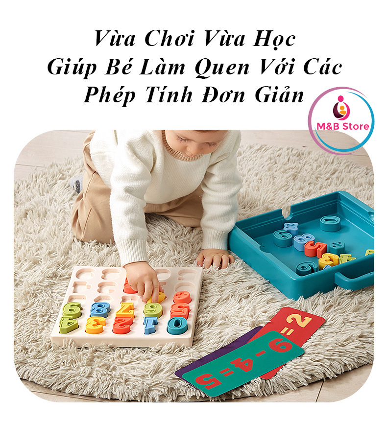 Đồ Chơi Giáo Dục Bảng Số Xếp Hình - KUB