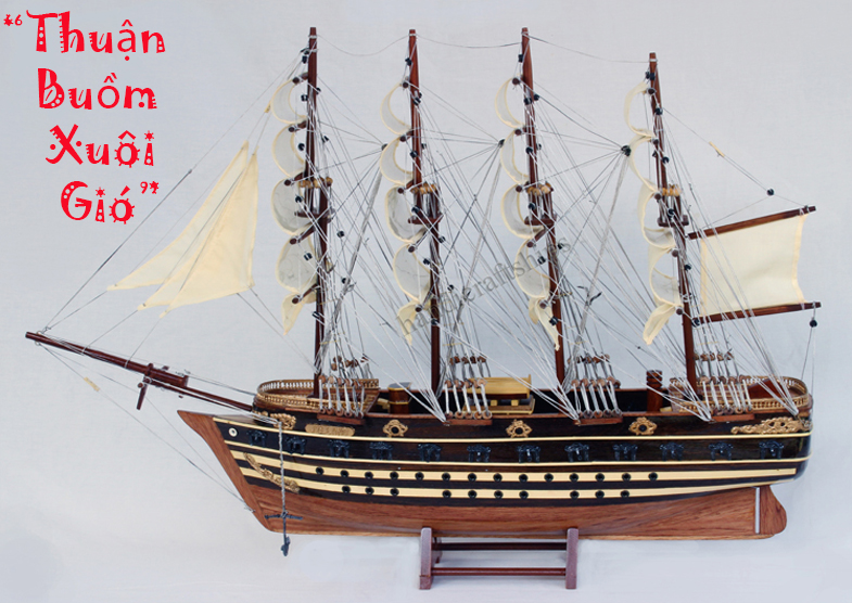 Mô hình thuyền chiến cổ Jyland (Thân: 60cm)
