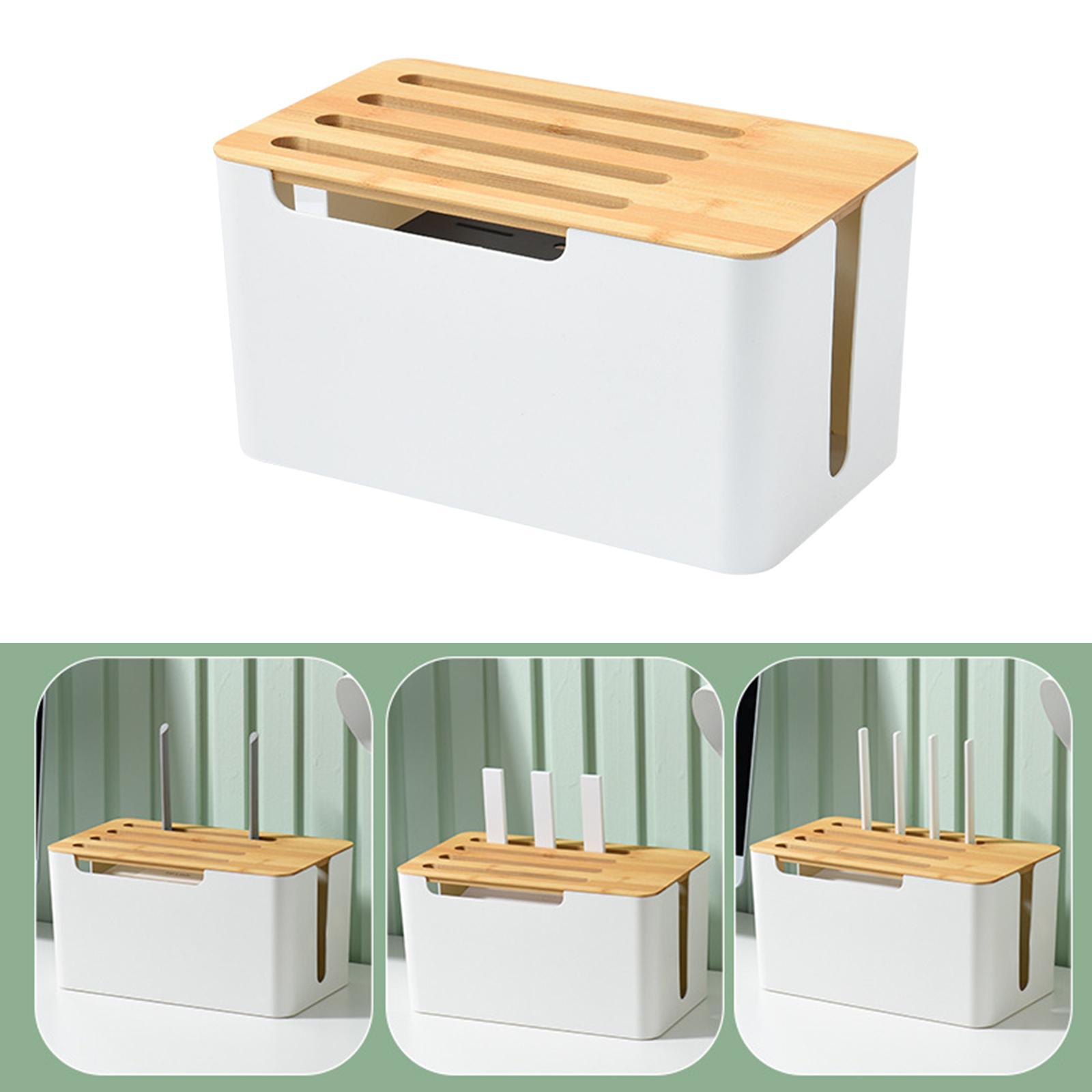 Router Shelf Storage Box Cable Management Organizer Cable Bracket for Office