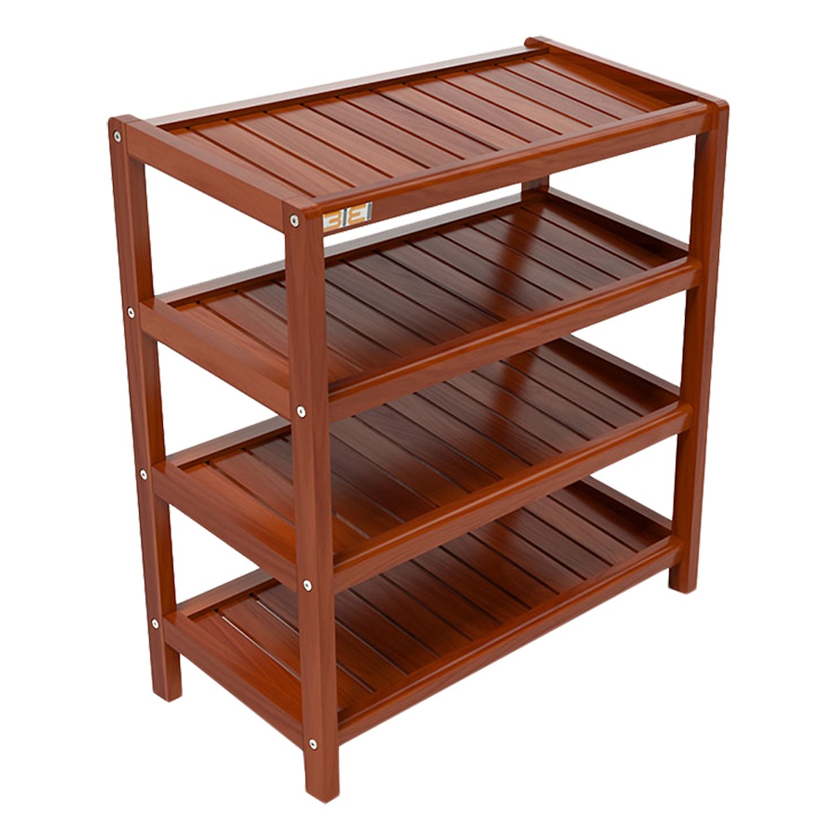 Kệ Dép 4 Tầng Gỗ Cao Su - Cánh Gián