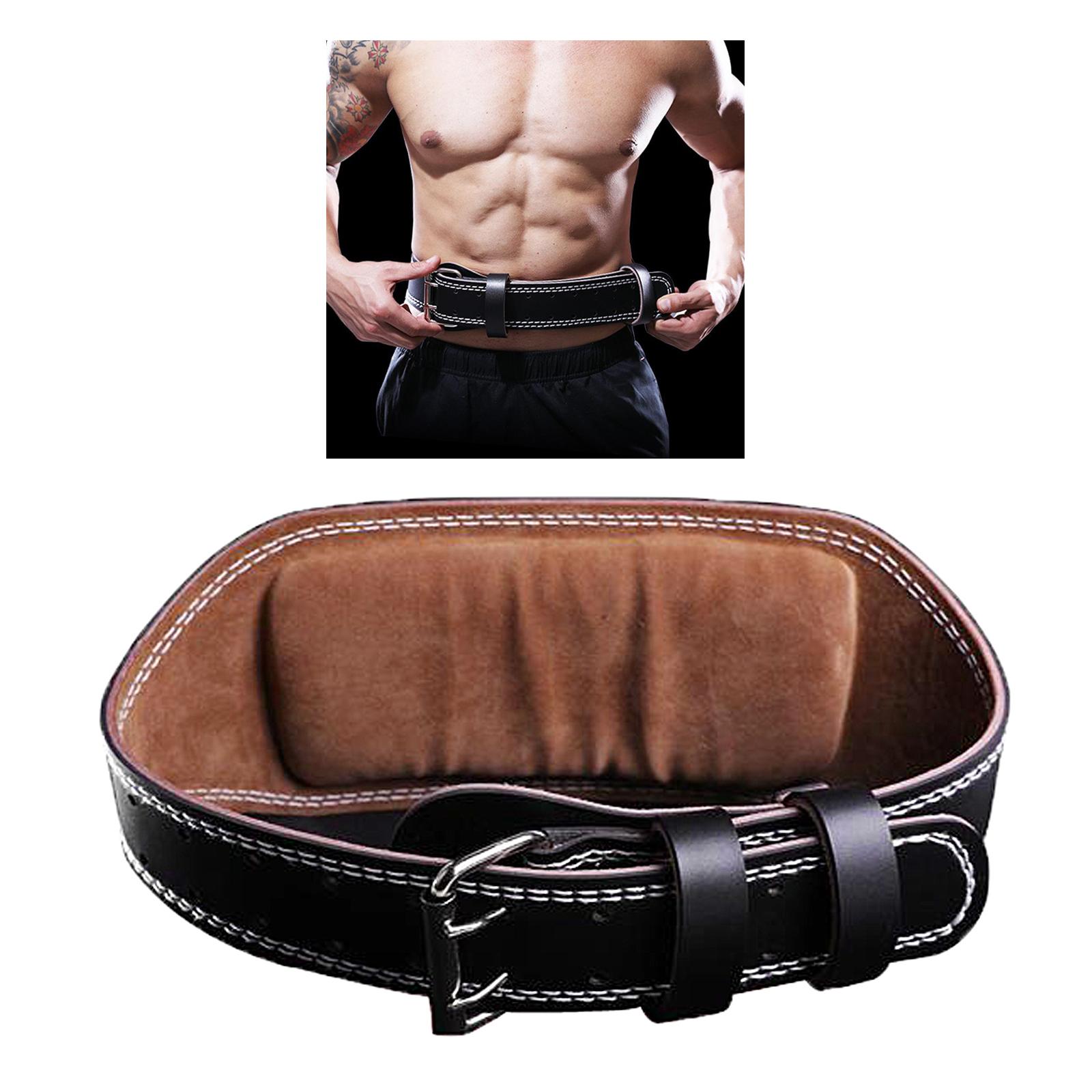 PU Leather Weight Lifting Belt Training Gym Body Building Men&Women 100cm