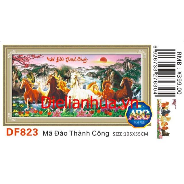 Tranh đính đá Mã Đáo Thành Công DF823 (105x55) chưa đính