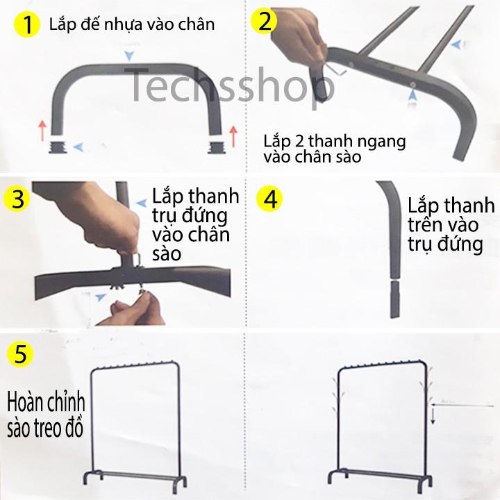 Sào Treo Quần Áo Đa Năng Có Tầng Để Đồ Tiện Lợi - Giá Phơi Đồ Trong Phòng Ngủ 152x110 cm