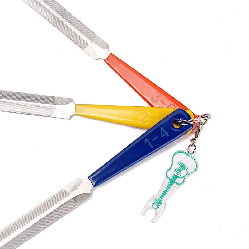 Sunnimix Kép Viền Hạt Tập Tin Với Cầu Pin Kéo Dụng Cụ Guitar Bass Luthier