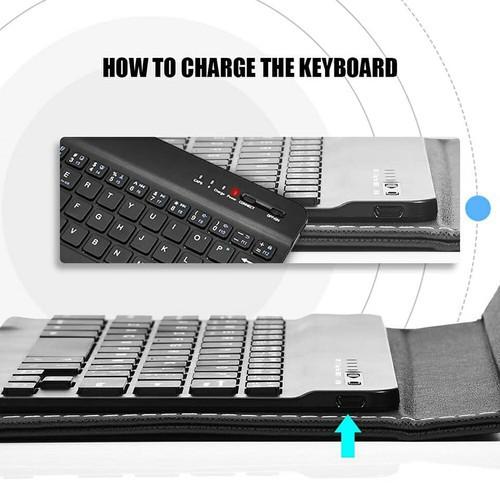 Bao Da Bàn Phím Bluetooth 4 - 7 Inch Tiện Dụng cho điện thoại và máy tính bảng