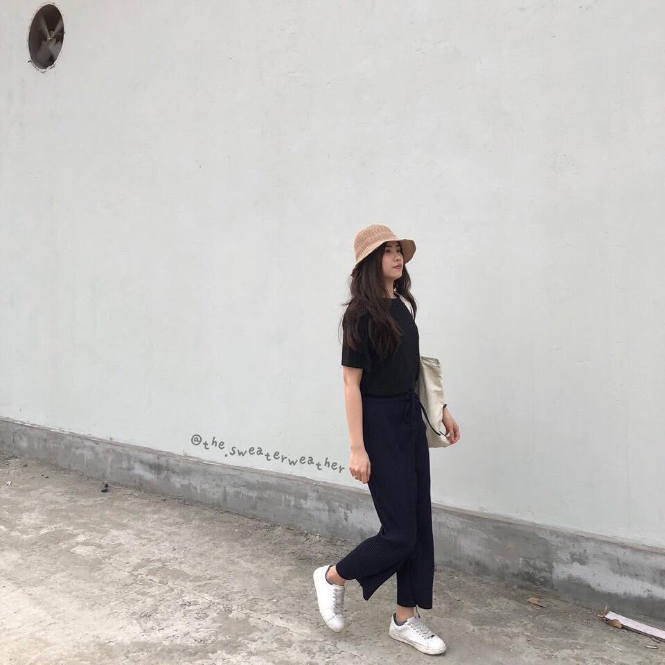Quần ống rộng GÂN TĂM thời trang