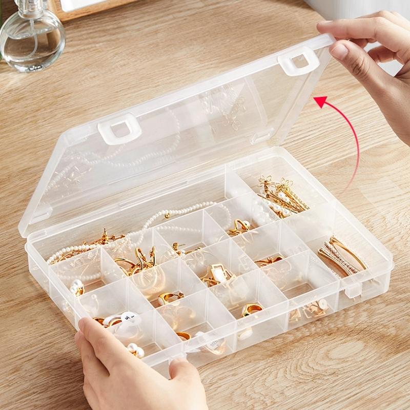Hộp đựng trang sức dây chuyền bông tai đựng dây thun buộc tóc nhiều ngăn Yamada hàng nội địa Nhật Bản AD55