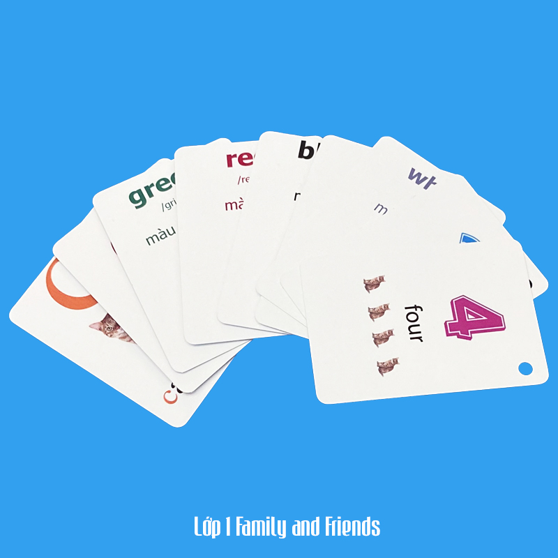 Flashcard Tiếng Anh Family and Friends lớp 1, có phát âm, hình ảnh sinh động