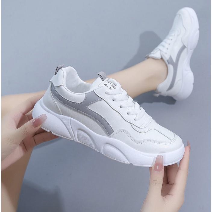 Giày sneaker thể thao nữ đế độn 5cm thời trang hàn quốc (2 màu) 000005