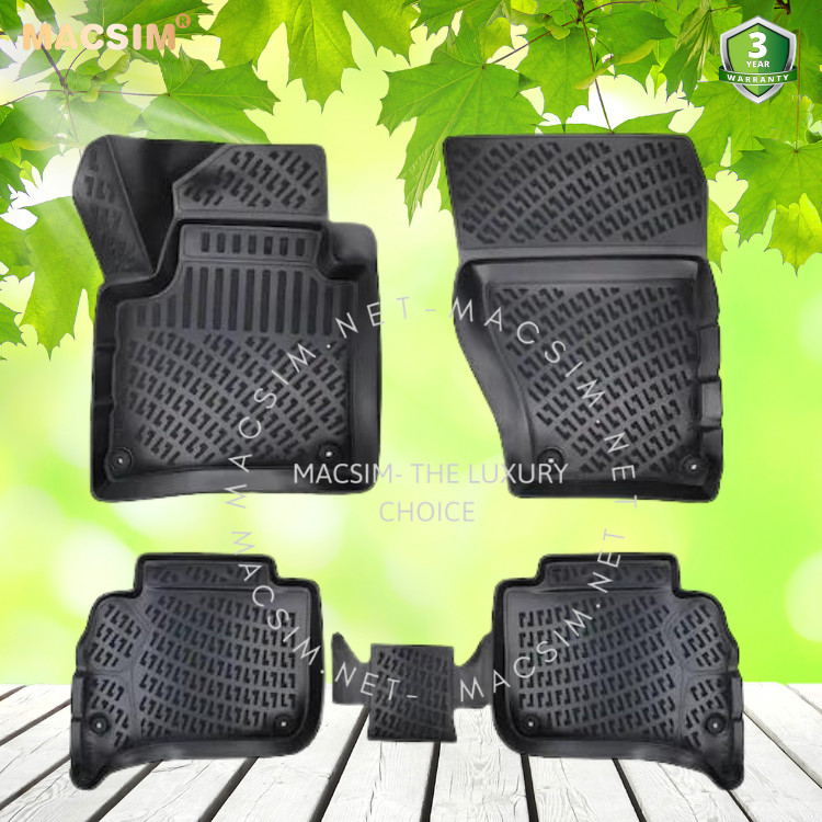 Thảm lót sàn ô tô nhựa TPU Silicon Porsche Cayenne third generation 2018- Nhãn hiệu Macsim