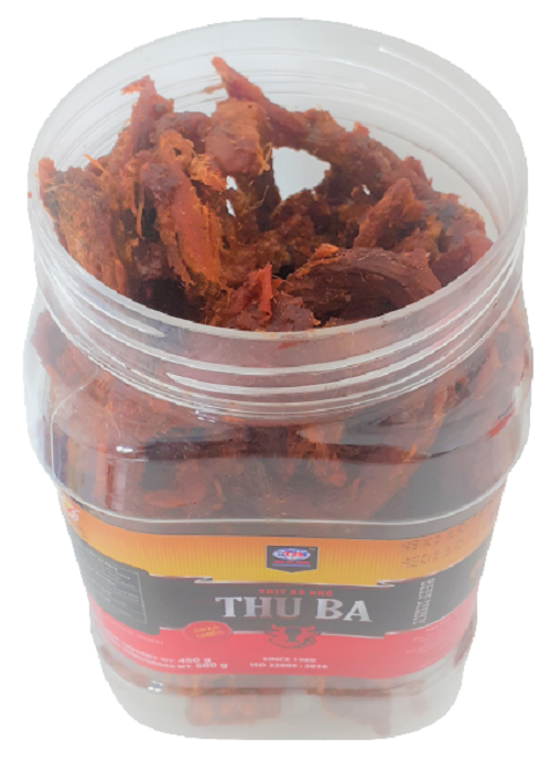 Thịt bò khô que, cây 500 gram Thu Ba Beef Jerky cay ngon đậm vị