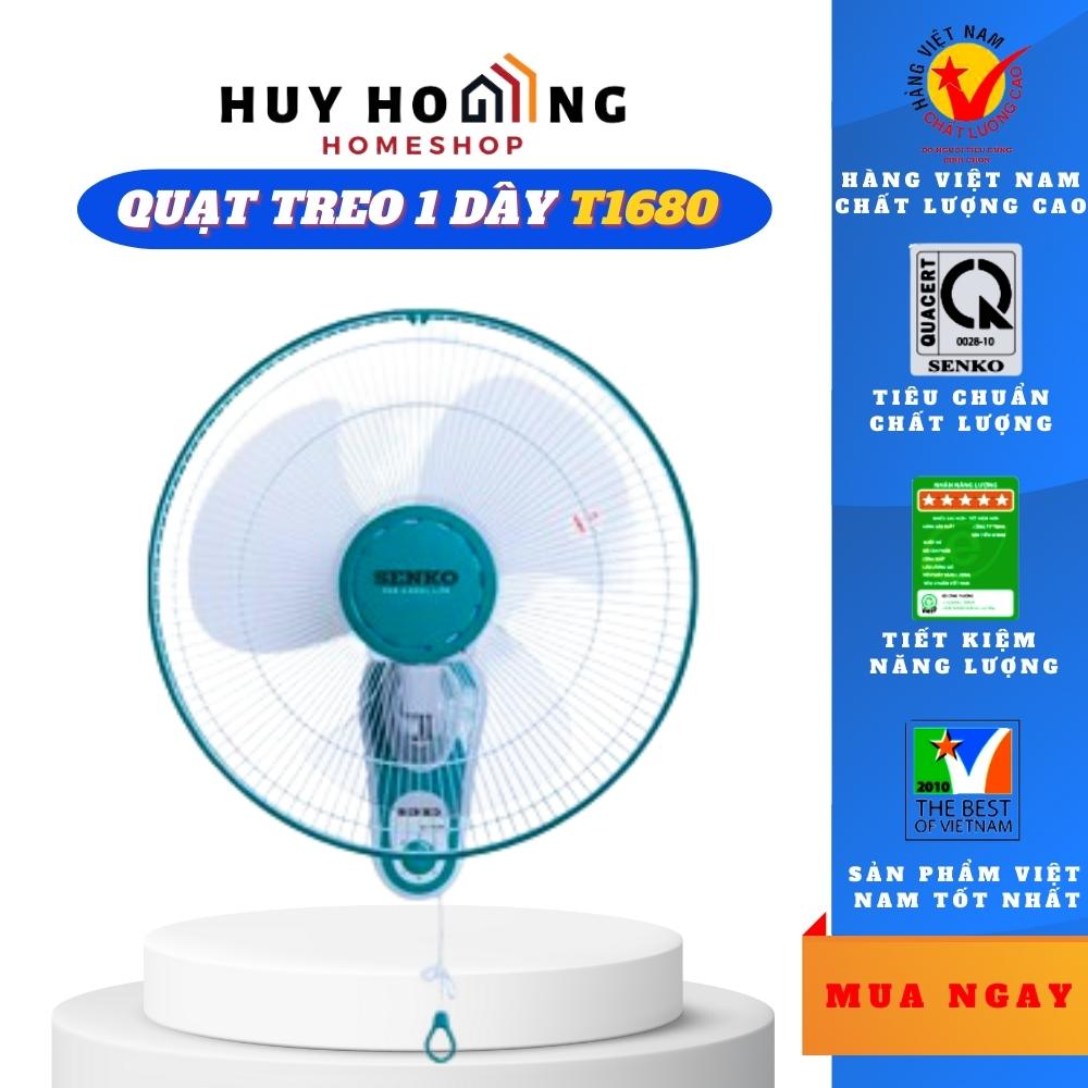 Quạt treo tường 1 dây Senko T1680 ( Màu ngẫu nhiên) - Hàng chính hãng