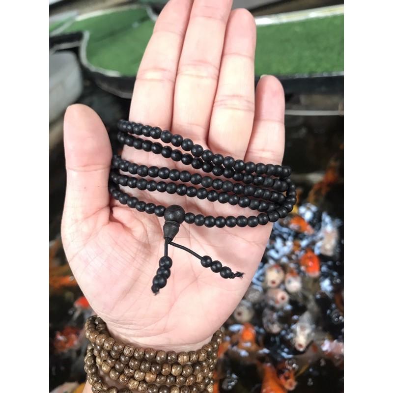 Vòng Trầm 216 hat 4ly ép dầu đeo tay Nữ