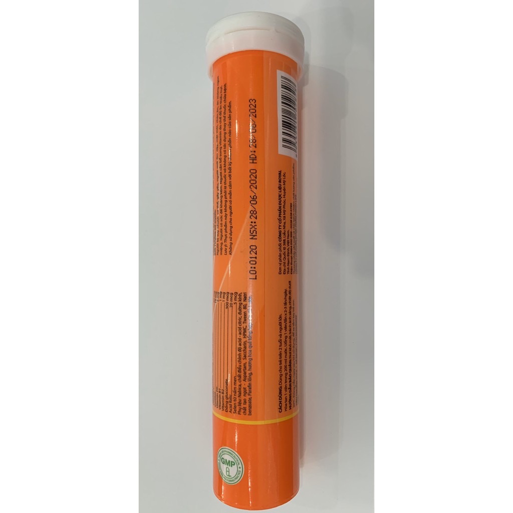 C Sủi NUTRI VITAMIN Hương Cam tăng sức đề kháng -Bổ sung vitamin C, Lisse