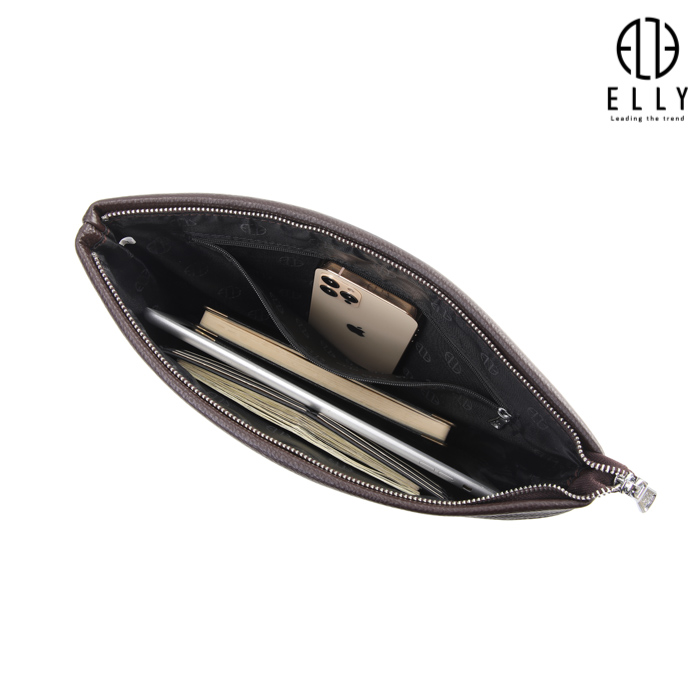 TÚI CLUTCH NAM DA THẬT ELLY HOMME – ECM13