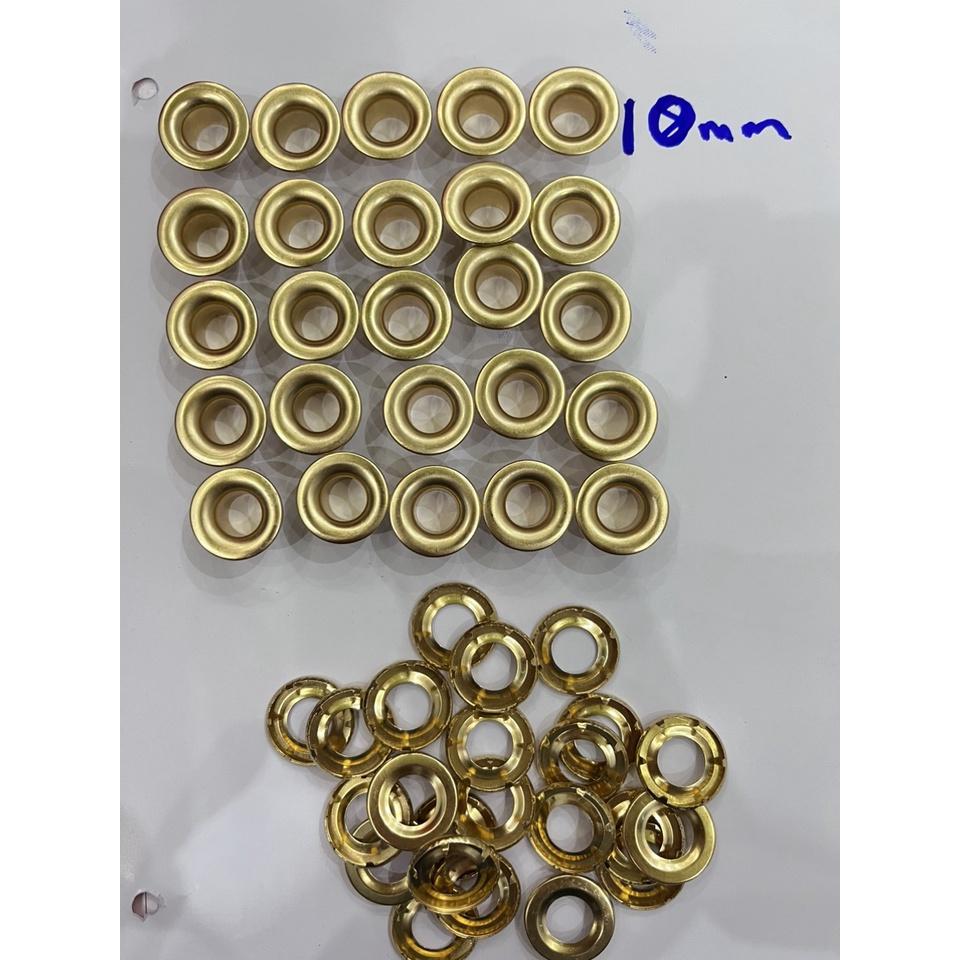Khoen ore mắt cáo Long đền có chấu Chân cao Chuyên đóng bạt dày, PVC, HDPE, bạt lưới, bạt xe tải Bằng thau không gỉ - 10lyxcao 10 vàng 100