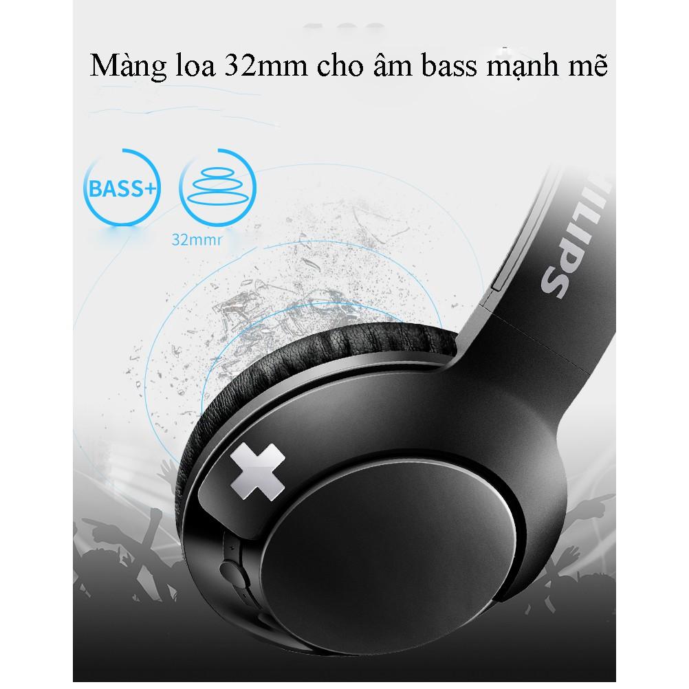 Tai nghe bluetooth Philips SHB-3075 Bass+ âm thanh sống động, cao cấp