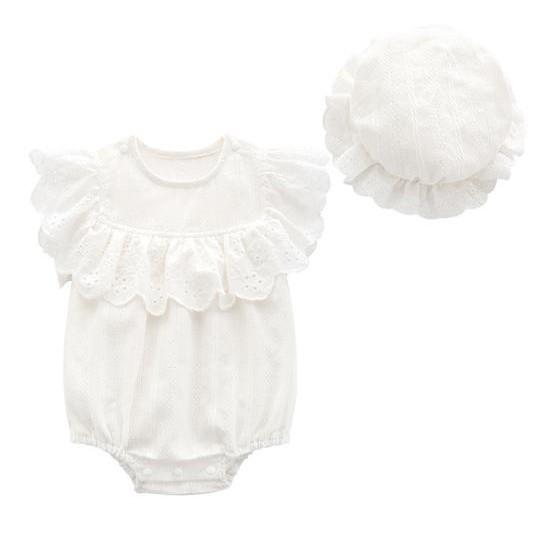 Body chip kèm mũ trắng cho bé