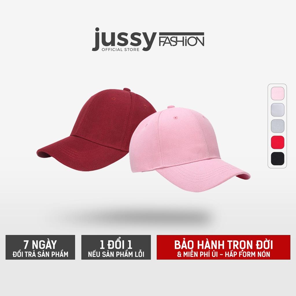 Mũ Lưỡi Trai Trơn Basic Nón Kết Trơn Jussy Fashion Kiểu Nón Lưỡi Trai Nam Nữ Chất Vải Poly Thoáng Mát