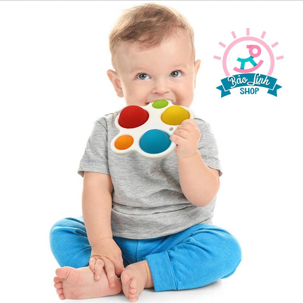 Đồ chơi bóp bong bóng cho bé 1 tuổi - Rèn vận động tinh, phối hợp tay và mắt, luyện lực ấn ngón tay