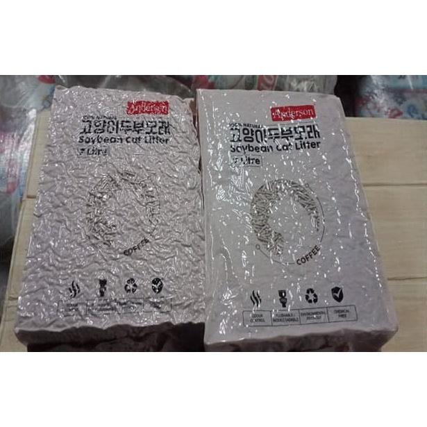 Cát vệ sinh đậu nành cho mèo 7L Anderson - Công nghệ Hàn Quốc