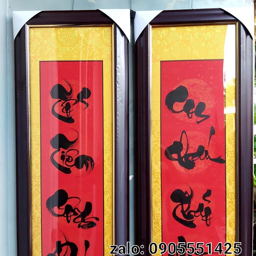 Hoành phi câu đối tổ tiên, khung kính đầy đủ. Quà tặng nhà thờ, ông bà, cha mẹ, quà tết.