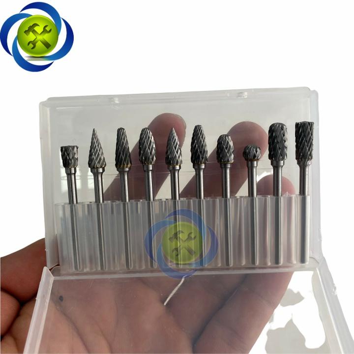Bộ mũi doa hợp kim Đài Loan 10 chi tiết DOA-36-10 kích thước 3x6mm