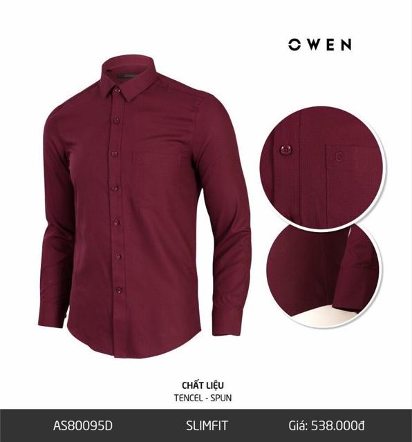 OWEN - Áo sơ mi dài tay Owen (hàng chính hãng) 80095 - Sơ mi nam Owen