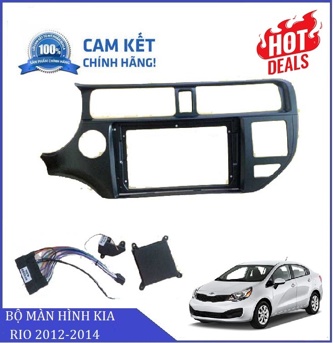 BỘ MÀN HÌNH DVD ANDROID OTO A.5 Bộ nhớ 2GB RAM+ 32GB ROM CHO XE KIA RIO 2012-2014 Hệ điều hành Android 10 Màn hình chuẩn QLED HD đi kèm bộ sản phẩm là mặt dưỡng+jack nguồn theo xe