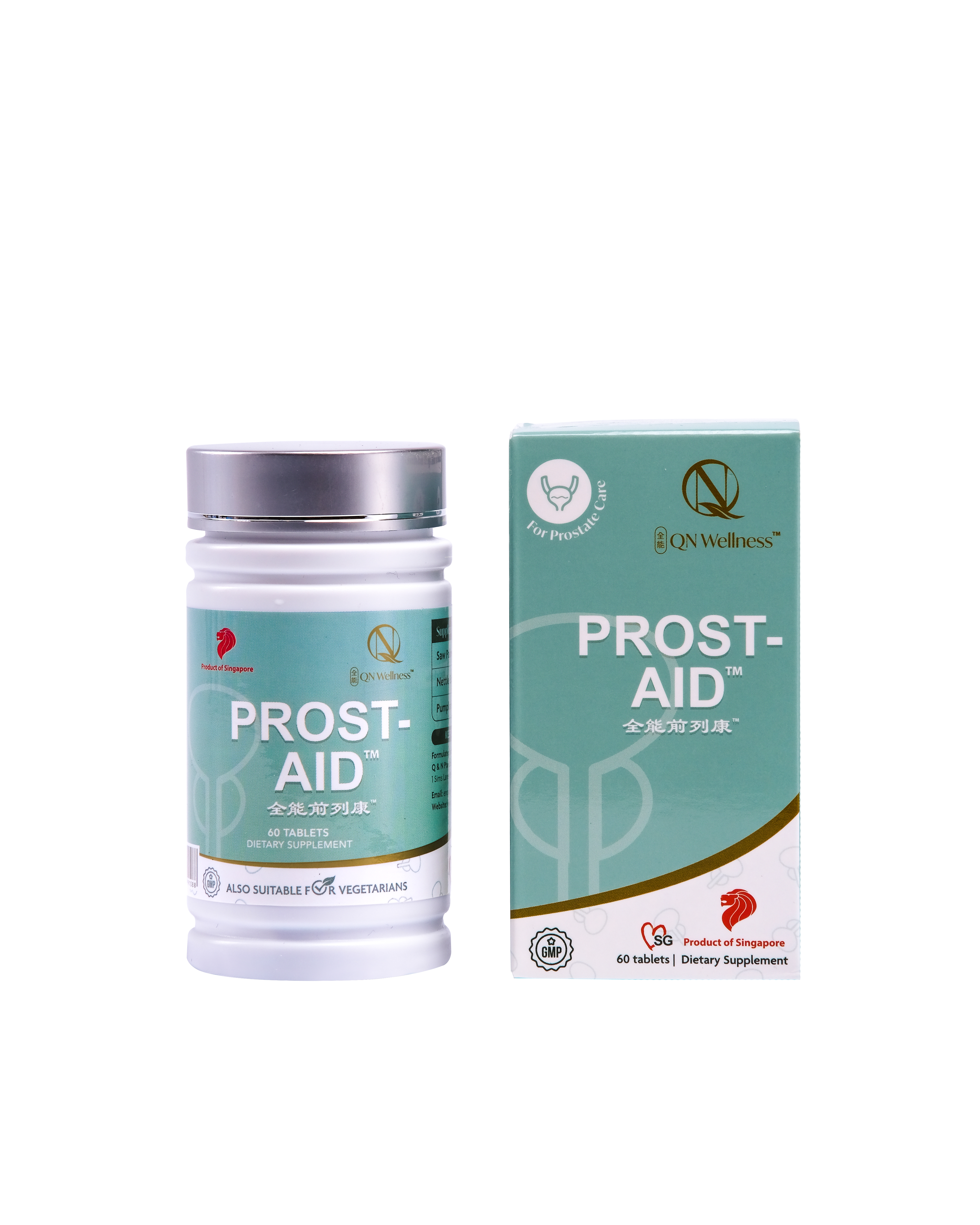 Viên Uống Bổ Sung Prost-Aid QN Wellness Chiết Xuất Saw Palmetto Hỗ Trợ Trao Đổi Chất, Tăng Cường Sức Khỏe Tuyến Tiền Liệt & Chức Năng Tiểu Tiện - Hộp 60 Viên