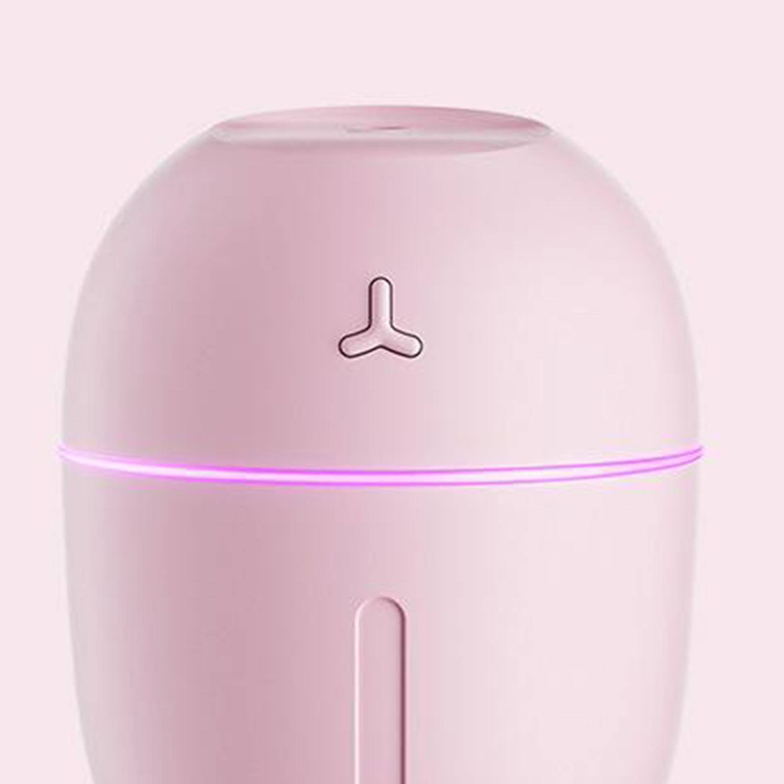 Portable USB Cool Mist Humidifier, 300ML Mini Atomization Humidifier with Light, Desktop Ultrasonic Air Humidifier for Home, Offices, Bedrooms,Dorm