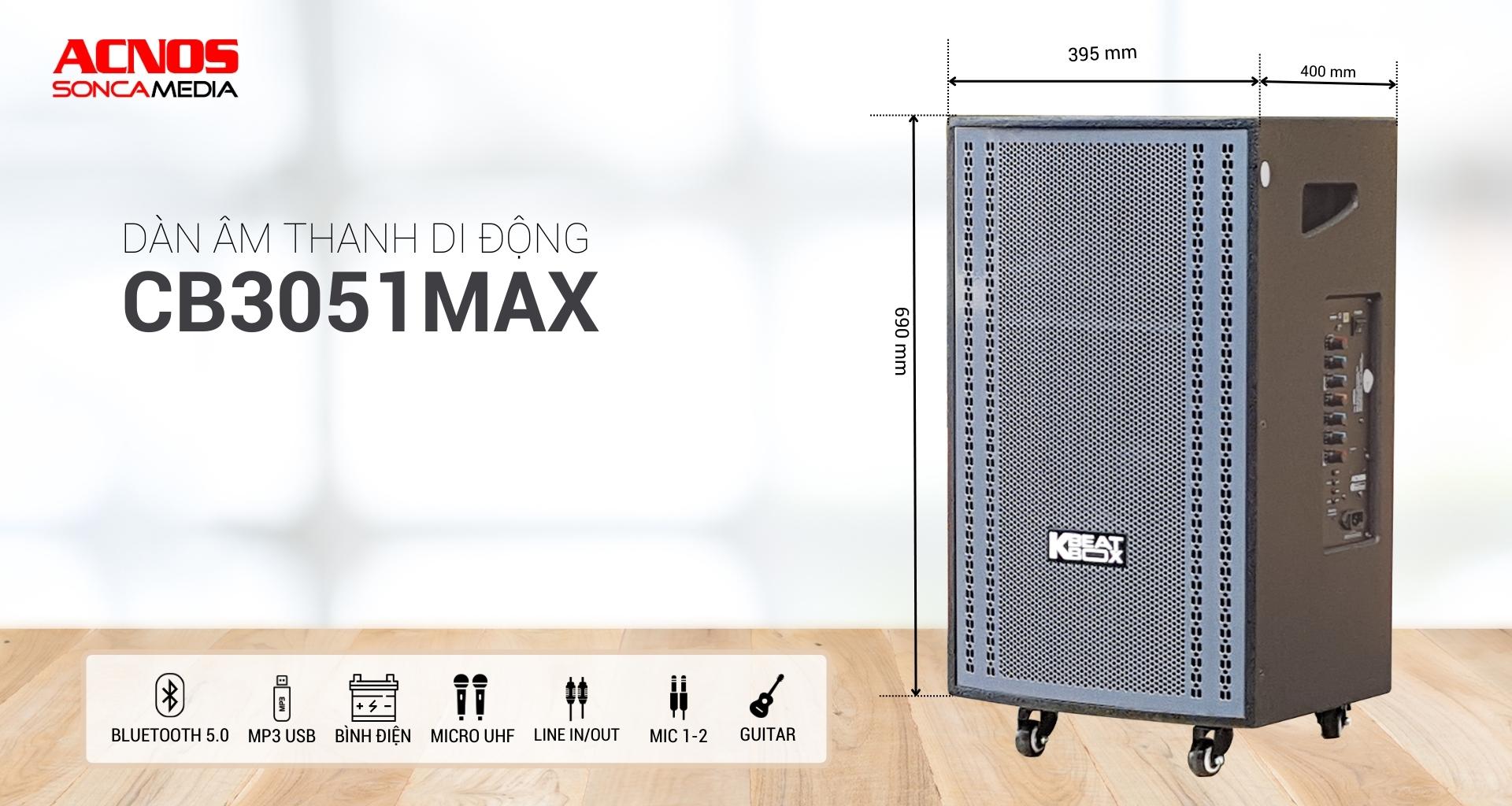 Dàn âm thanh di động ACNOS CB3051MAX