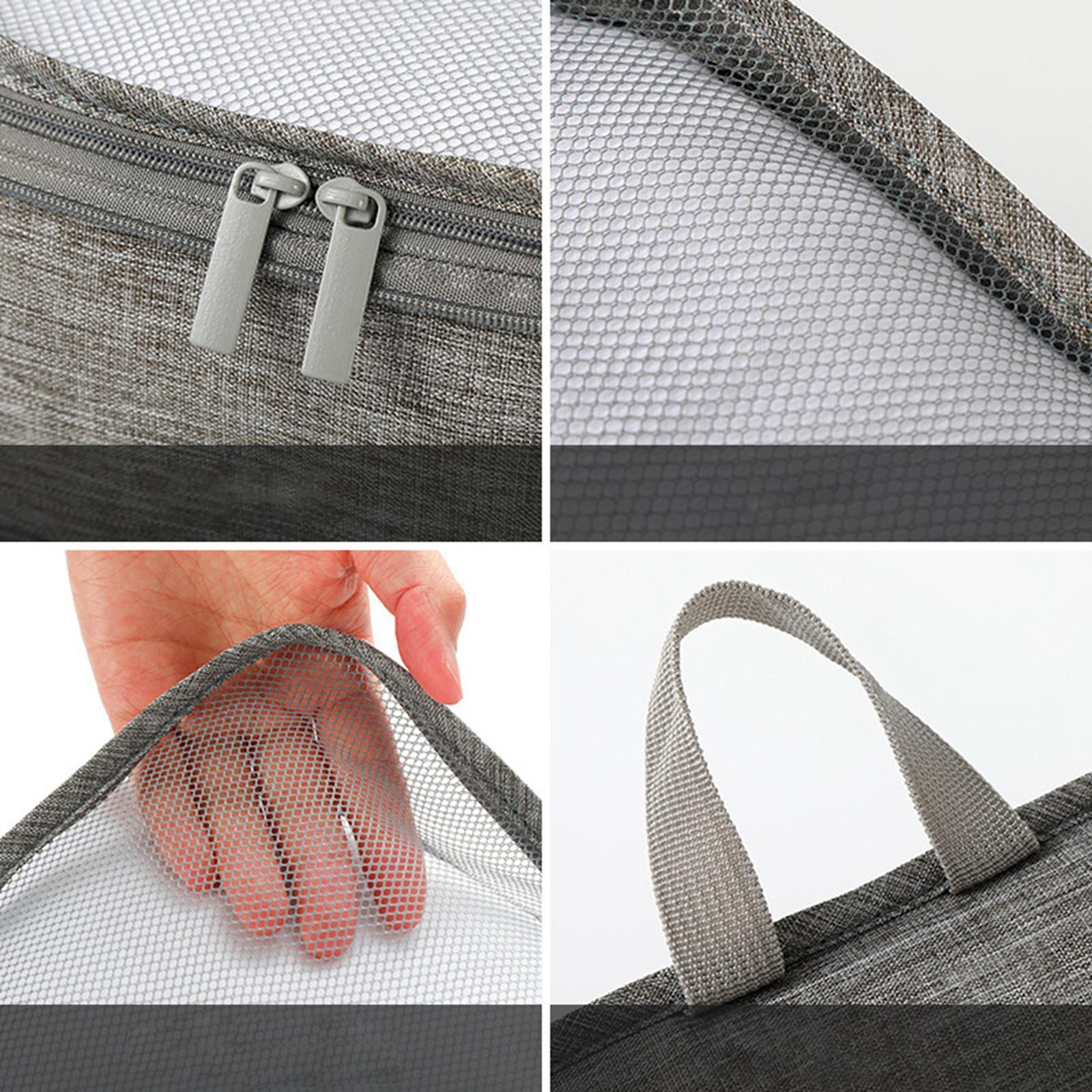 Compression Packing Cubes 3Pcs Set Expandable Travel Organizer Convenient
