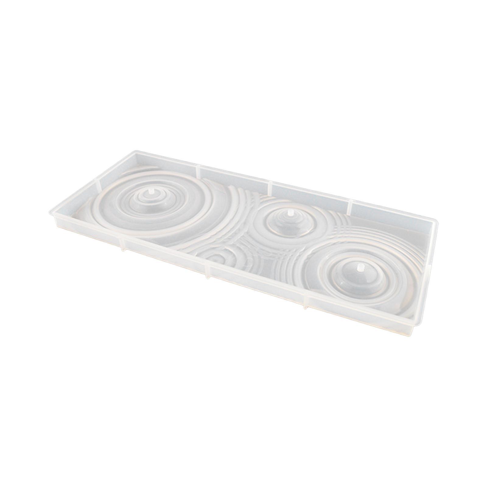 Silicone Vase Tray Model Epoxy Resin Flower Pot Base Fish Tank Holder Model for Office