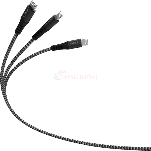 Cáp USB Type-C to Lightning HyperDrive Lanyard 1m MFI HD-CLM303 - Hàng chính hãng