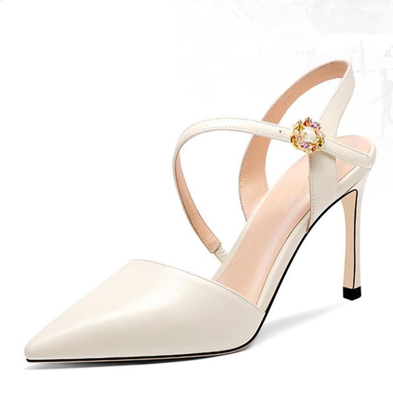 Giày cao gót mũi nhọn tiểu thư LTC29 cao 8 phân sang chảnh