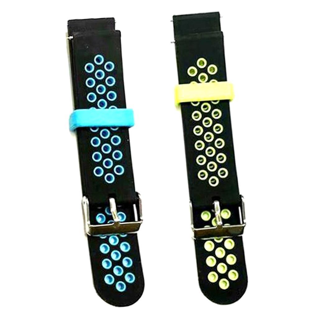 20mm Universal Two-Color Two Quick Release Switch Ear Silicone Strap