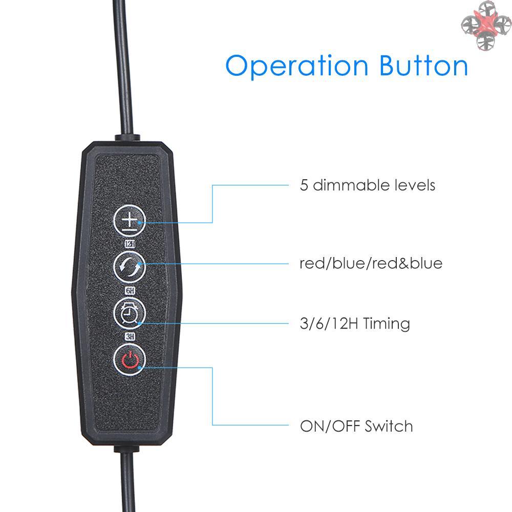 Đèn Led Kích Thích Tăng Trưởng Cho Cây Trồng Trong Nhà 3 Mức Độ 5v 8w 3 / 6 / 12h