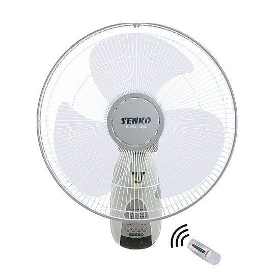 Quạt Treo Tường Điều Khiển Từ Xa Senko TR1628 (Remote) - Xám - Hàng chính hãng