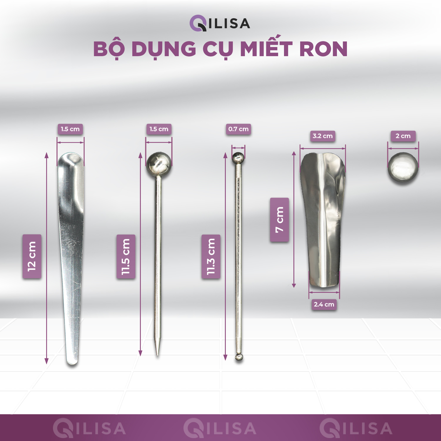 Bộ Miết Ron Gạch Keo Chà Ron QILISA