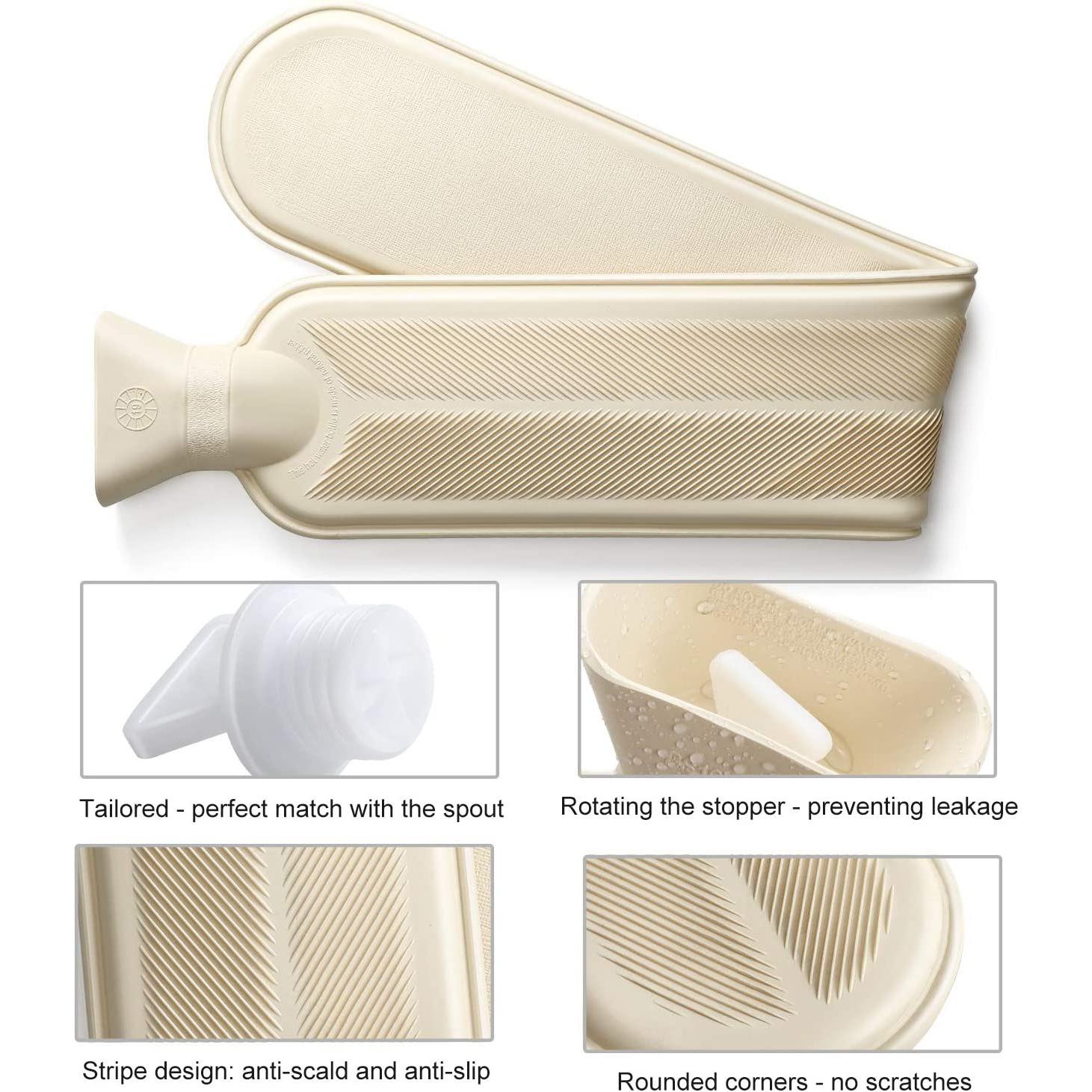 Bình nước nóng nắp mềm dài 2 lít, bình nước nóng vòi đeo cổ vai, bình nước nóng đeo cổ