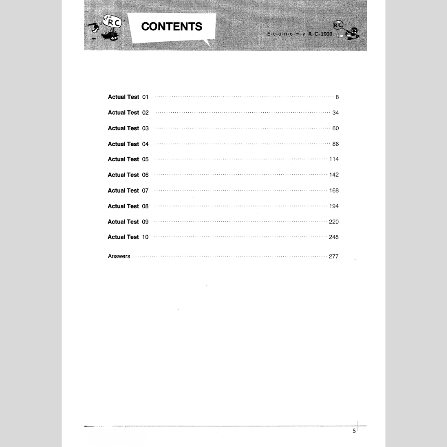 Economy TOEIC RC1000 Volume 1 