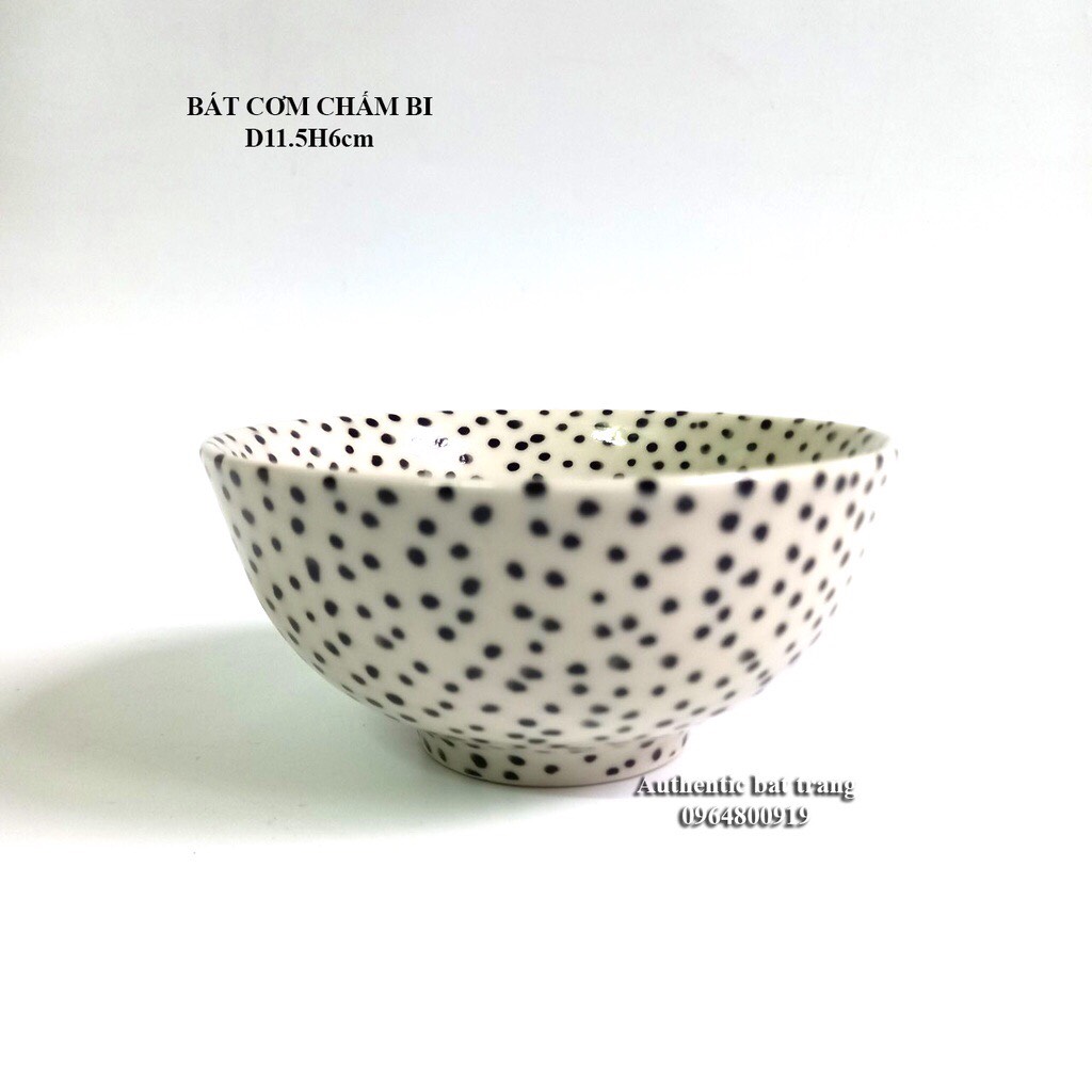 Bát ăn cơm cao cấp D11.5H6cm họa tiết Vẽ tay thủ công siêu đáng yêu - Xưởng gốm sứ cao cấp Authentic bat trang