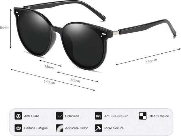 Kính mát thời trang Unisex chống tia UV TR335
