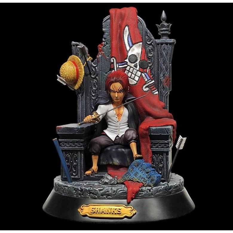 Mô hình One Piece Mô hình tứ hoàng Shanks tóc đỏ mặt sắc nét màu đậm tươi loại 1