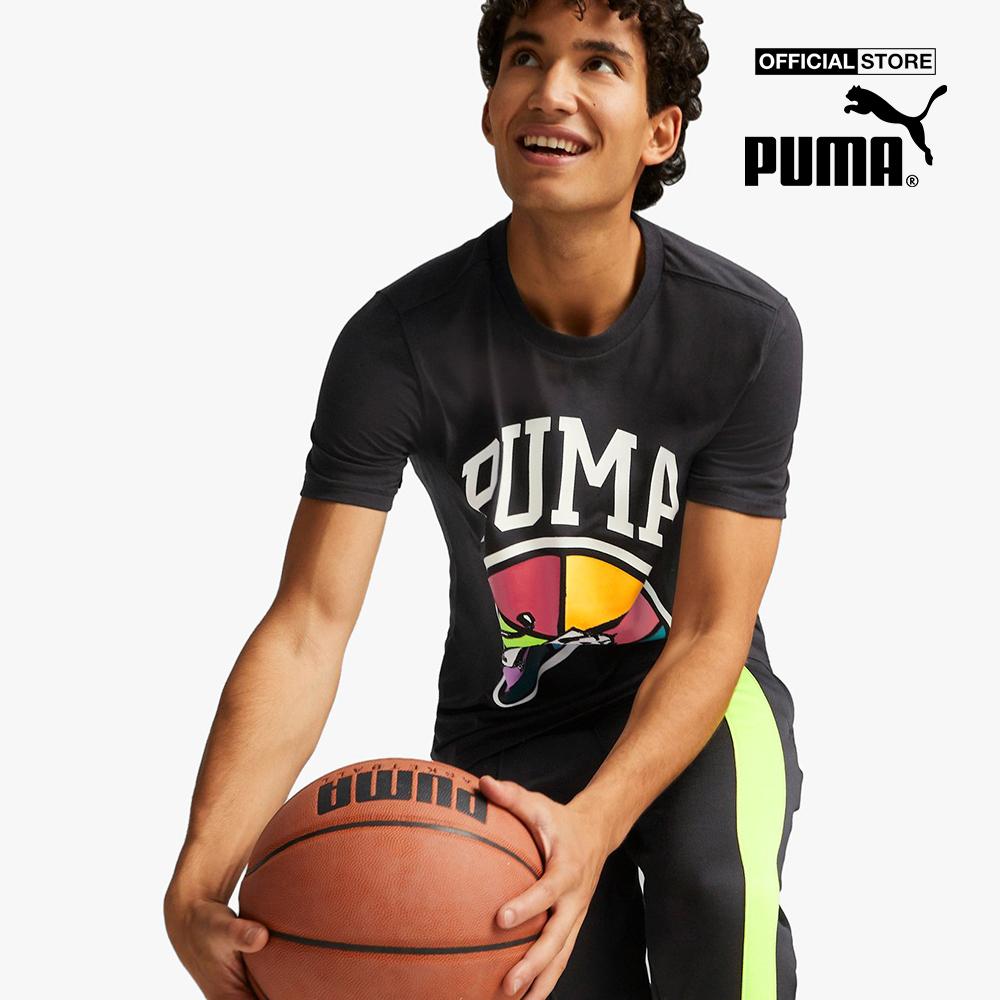 PUMA - Áo thun nam cổ tròn tay ngắn Box Out 536487